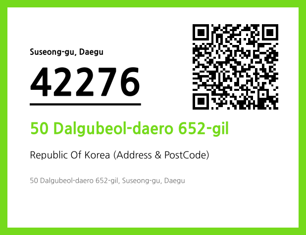 Address and Postal Code QR Code Image