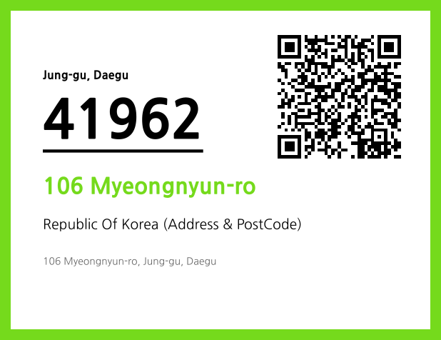 Address and Postal Code QR Code Image (CC BY 4.0)