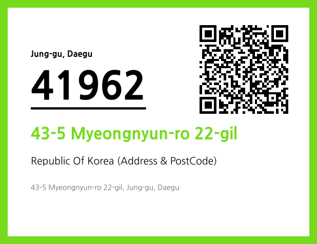 Address and Postal Code QR Code Image (CC BY 4.0)