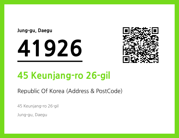 Address and Postal Code QR Code Image (CC BY 4.0)