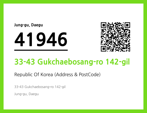 Address and Postal Code QR Code Image (CC BY 4.0)