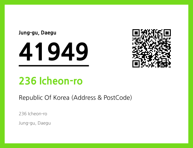 Address and Postal Code QR Code Image (CC BY 4.0)