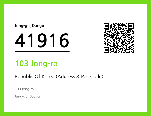 Address and Postal Code QR Code Image (CC BY 4.0)