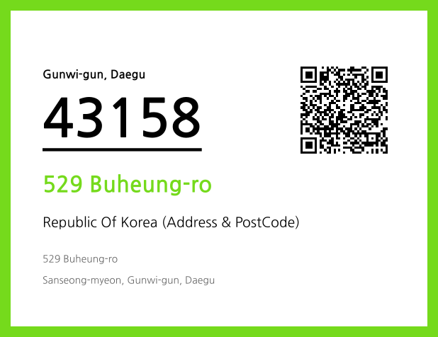 Address and Postal Code QR Code Image (CC BY 4.0)