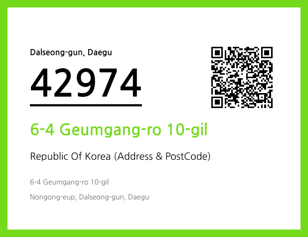 Address and Postal Code QR Code Image (CC BY 4.0)