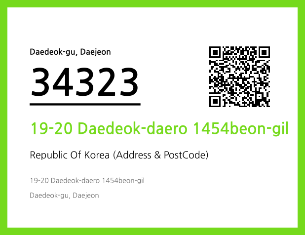 Address and Postal Code QR Code Image (CC BY 4.0)