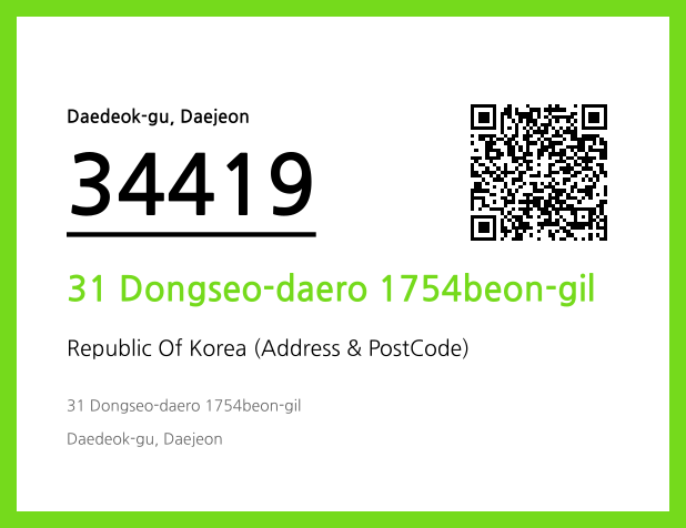 Address and Postal Code QR Code Image (CC BY 4.0)