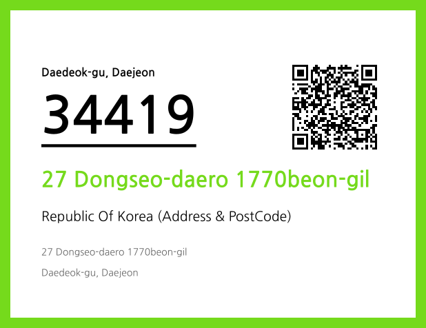 Address and Postal Code QR Code Image (CC BY 4.0)