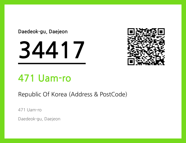 Address and Postal Code QR Code Image (CC BY 4.0)