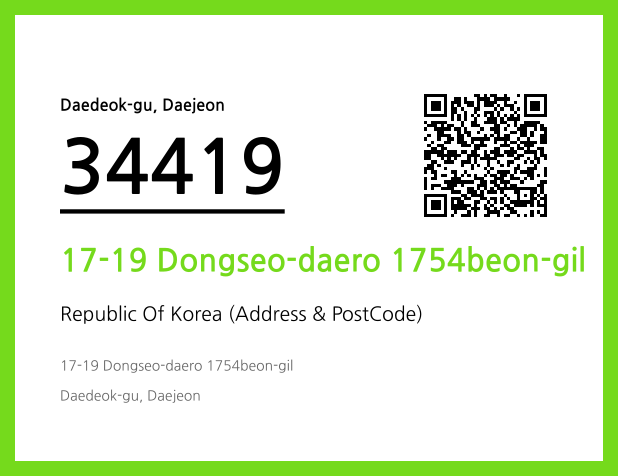 Address and Postal Code QR Code Image (CC BY 4.0)