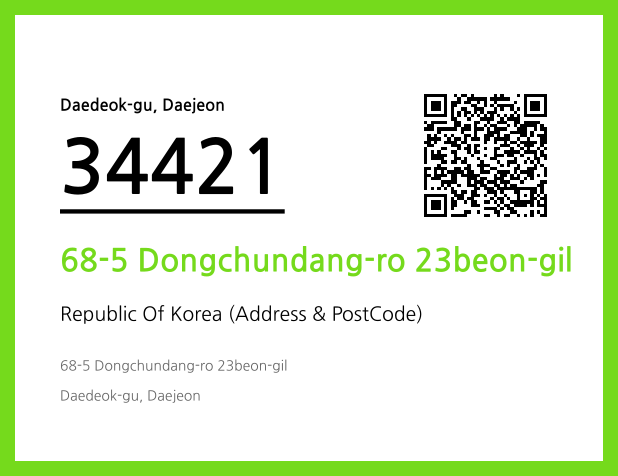 CC BY 4.0 Address and Postal Code QR Code Image (CC BY 4.0)