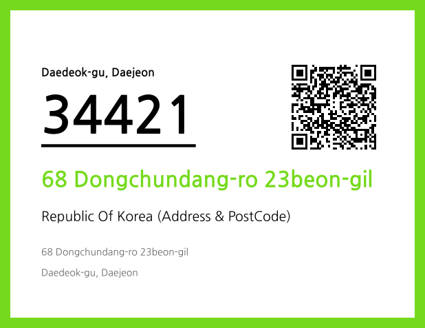 Address and Postal Code QR Code Image (CC BY 4.0)