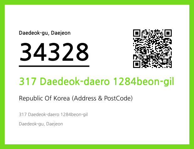 Address and Postal Code QR Code Image (CC BY 4.0)