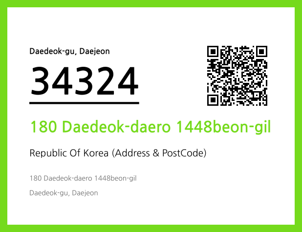 Address and Postal Code QR Code Image (CC BY 4.0)