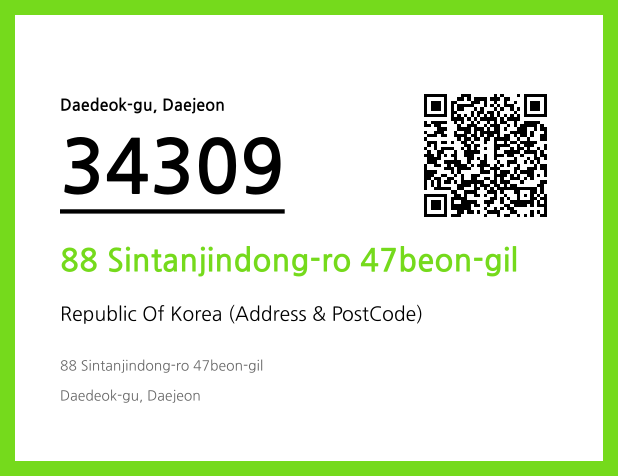Address and Postal Code QR Code Image (CC BY 4.0)