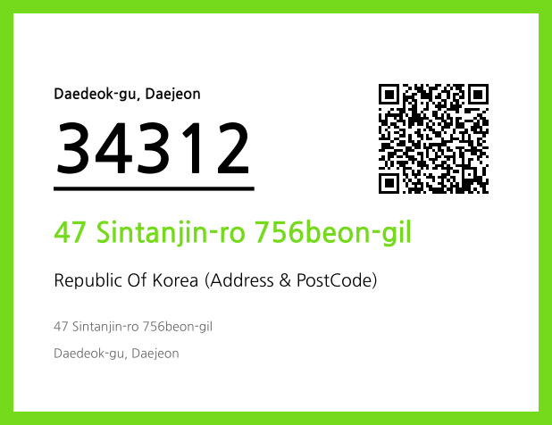 Address and Postal Code QR Code Image (CC BY 4.0)