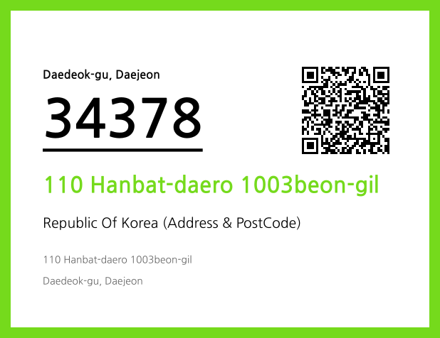 Address and Postal Code QR Code Image (CC BY 4.0)