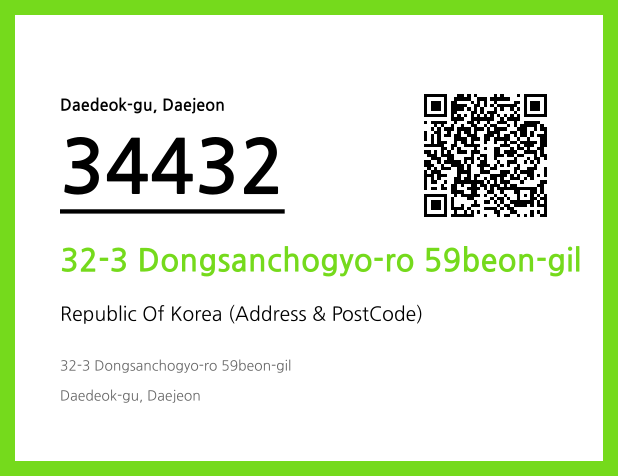 Address and Postal Code QR Code Image (CC BY 4.0)