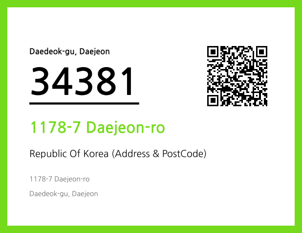 Address and Postal Code QR Code Image (CC BY 4.0)