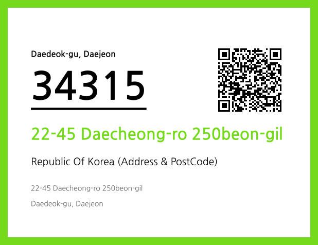 Address and Postal Code QR Code Image (CC BY 4.0)