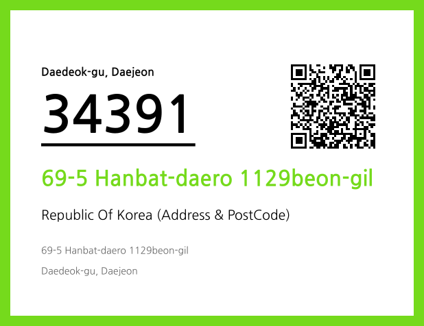 CC BY 4.0 Address and Postal Code QR Code Image (CC BY 4.0)