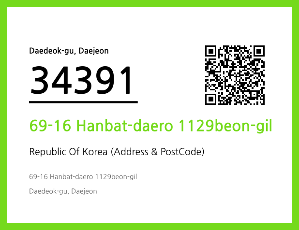CC BY 4.0 Address and Postal Code QR Code Image (CC BY 4.0)