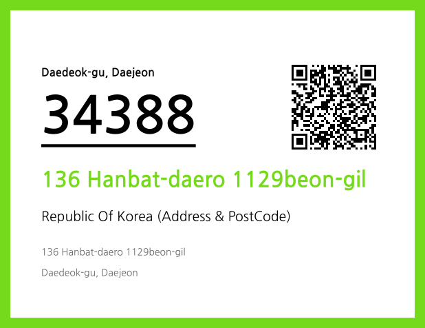 Address and Postal Code QR Code Image (CC BY 4.0)