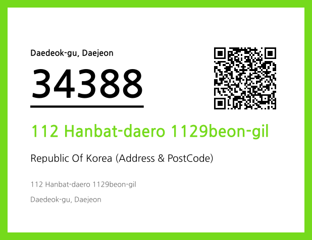 Address and Postal Code QR Code Image (CC BY 4.0)
