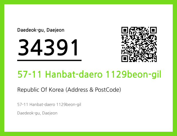 CC BY 4.0 Address and Postal Code QR Code Image (CC BY 4.0)