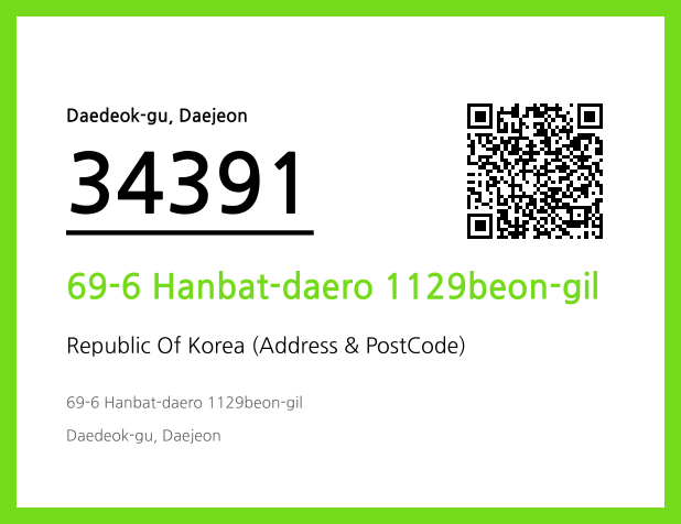 Address and Postal Code QR Code Image (CC BY 4.0)