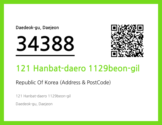 Address and Postal Code QR Code Image (CC BY 4.0)