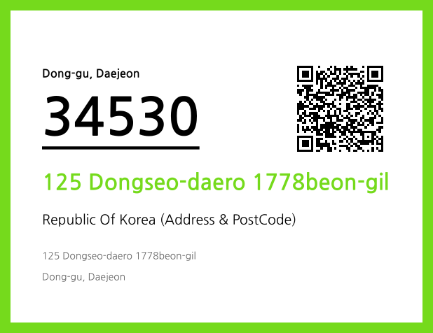 CC BY 4.0 Address and Postal Code QR Code Image (CC BY 4.0)