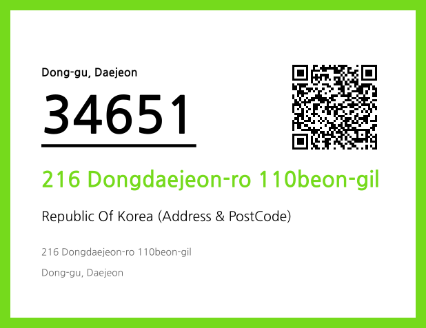 Address and Postal Code QR Code Image (CC BY 4.0)