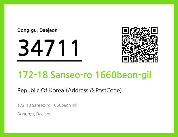 Address and Postal Code QR Code Image (CC BY 4.0)
