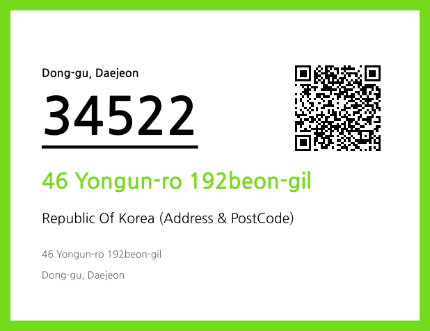 CC BY 4.0 Address and Postal Code QR Code Image (CC BY 4.0)