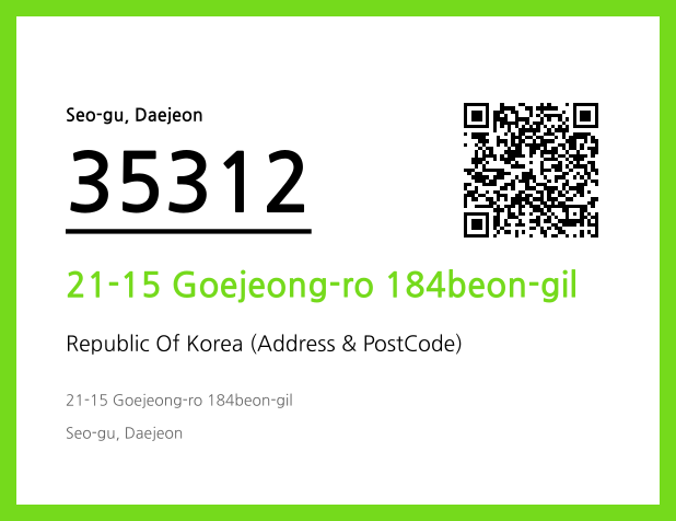 CC BY 4.0 Address and Postal Code QR Code Image (CC BY 4.0)