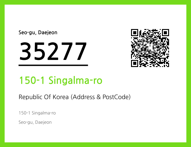 Address and Postal Code QR Code Image (CC BY 4.0)