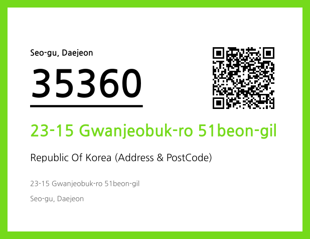 CC BY 4.0 Address and Postal Code QR Code Image (CC BY 4.0)