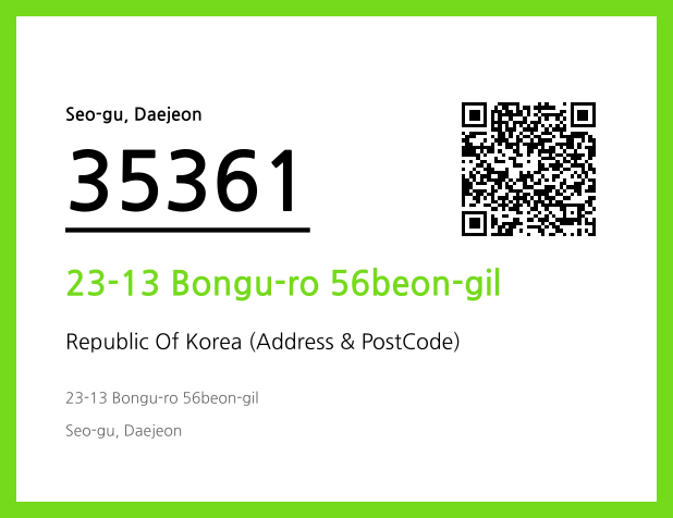 Address and Postal Code QR Code Image (CC BY 4.0)