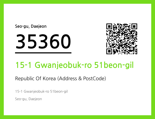 Address and Postal Code QR Code Image (CC BY 4.0)