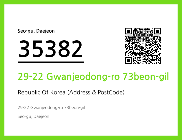 Address and Postal Code QR Code Image (CC BY 4.0)