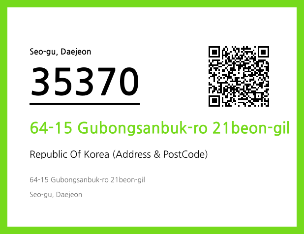 Address and Postal Code QR Code Image (CC BY 4.0)