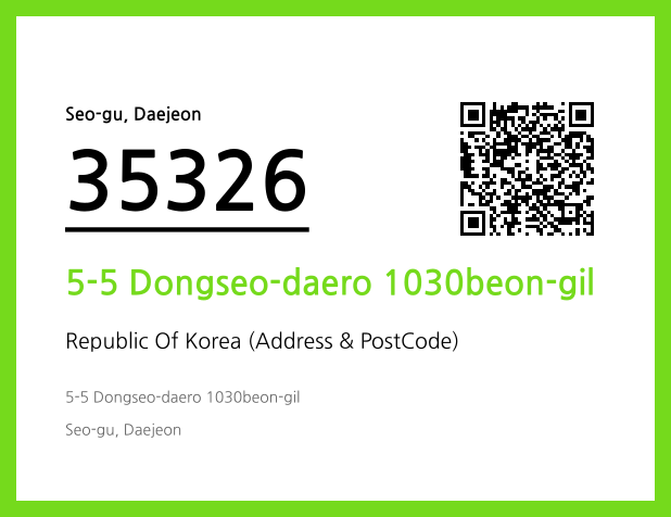 Address and Postal Code QR Code Image (CC BY 4.0)