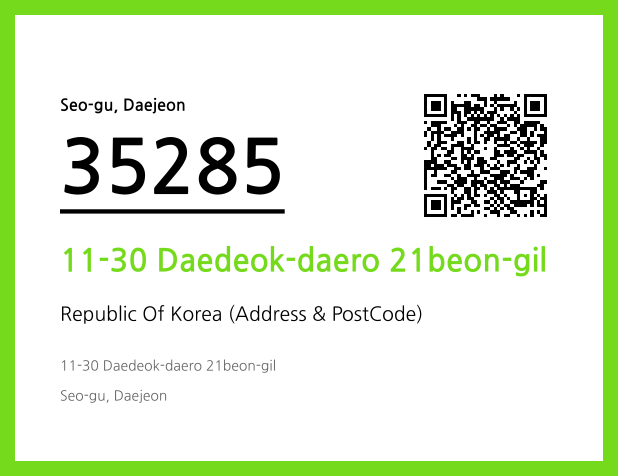 Address and Postal Code QR Code Image (CC BY 4.0)