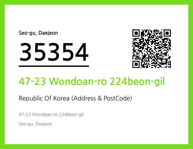Address and Postal Code QR Code Image (CC BY 4.0)