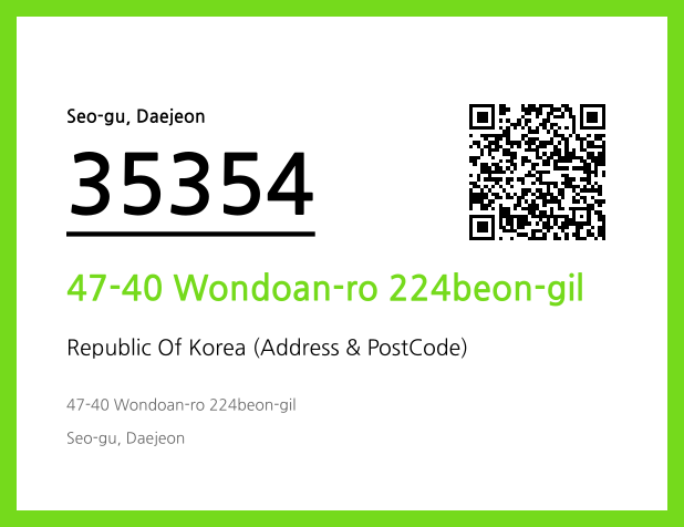 Address and Postal Code QR Code Image (CC BY 4.0)