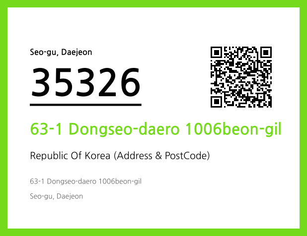 Address and Postal Code QR Code Image (CC BY 4.0)