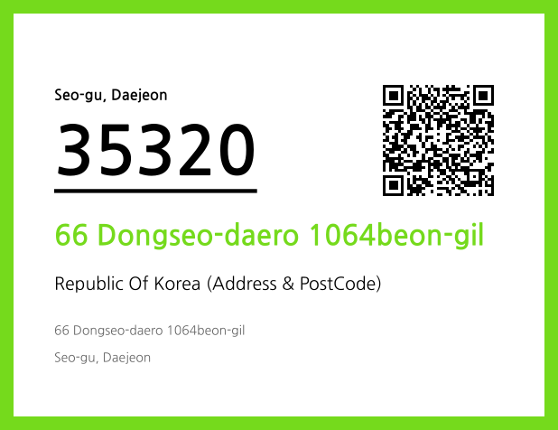 Address and Postal Code QR Code Image (CC BY 4.0)