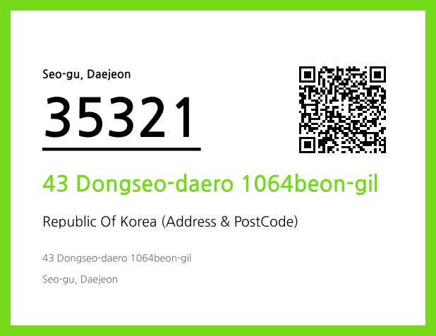 Address and Postal Code QR Code Image (CC BY 4.0)