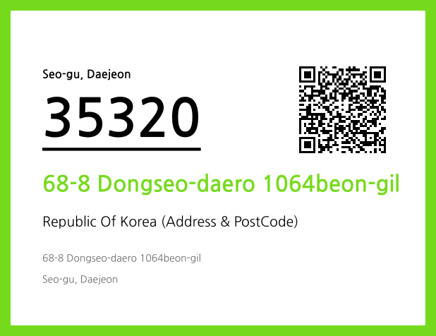 Address and Postal Code QR Code Image (CC BY 4.0)